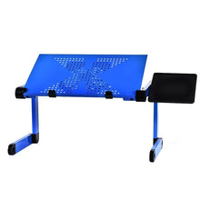 Load image into Gallery viewer, Aluminum Alloy Laptop Table Adjustable Portable Folding Computer Desk Dormitory Laptop Table Stand Tray For Sofa Bed