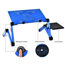 Load image into Gallery viewer, Aluminum Alloy Laptop Table Adjustable Portable Folding Computer Desk Dormitory Laptop Table Stand Tray For Sofa Bed