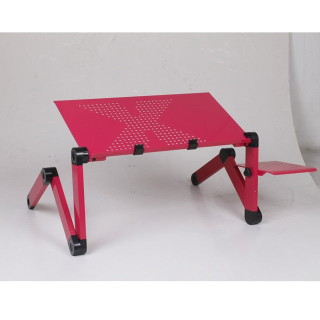 1 Pcs Computer Desks Adjustable Foldable Vented Stand Laptop Notebook  Folding Desk Table Portable Bed Tray